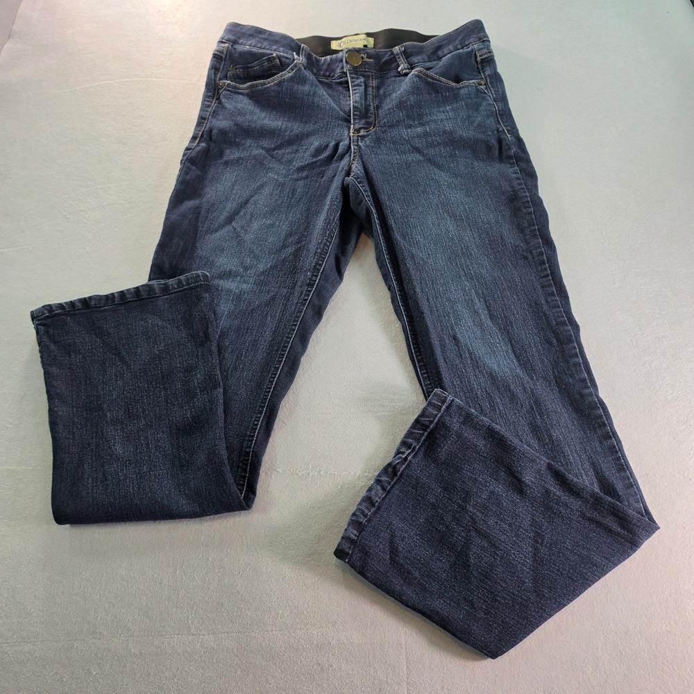 Democracy Ab solution Bootcut Jeans Womens 12 Dark Wash Indigo Denim Pants